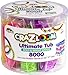 CrazArt Cra Z Art CraZLoom Ultimate Tub 8000 Latex Free Rubber Bands and 100 S Clips for Making Crafts in Bold and Bright Colors multi - Image 3