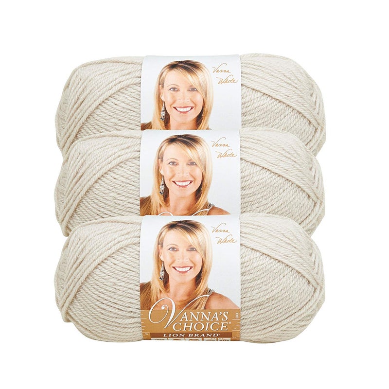 Lion Brand Vannas Choice Yarn 3Pack Linen 86099