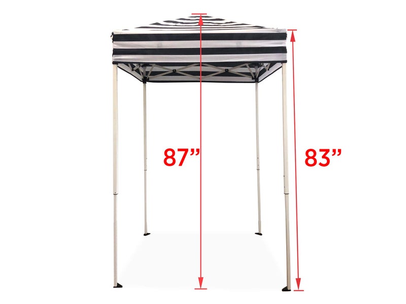 Impact Canopy Impact 4'x4' Pop up Changing Dressing Room, Black and White - Image 3