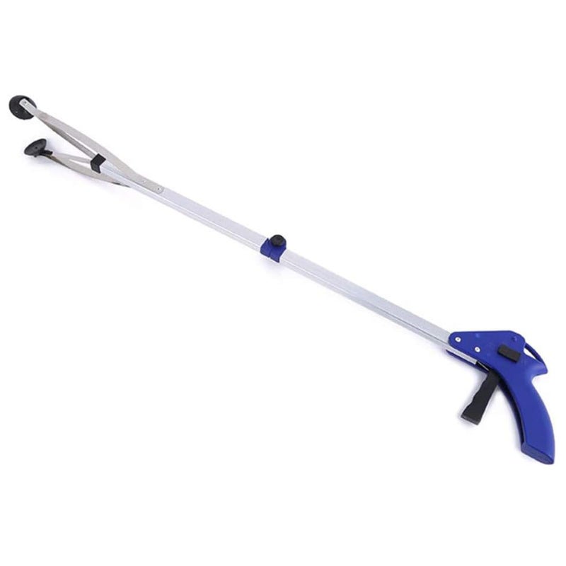 Foldable Reacher Grabber 32 INCH Aluminium Alloy Long Arm Folding Helping Hand Trash Litter Picker Suction Cup Grabber Reach PickUp Tool Mobility Grip Hand Aid 1