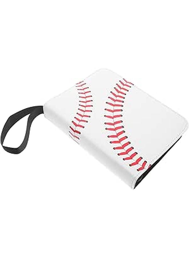 Black Baseball Card Binder with 4 Pocket Pages for Sports Cards Collection and Display - Image 1