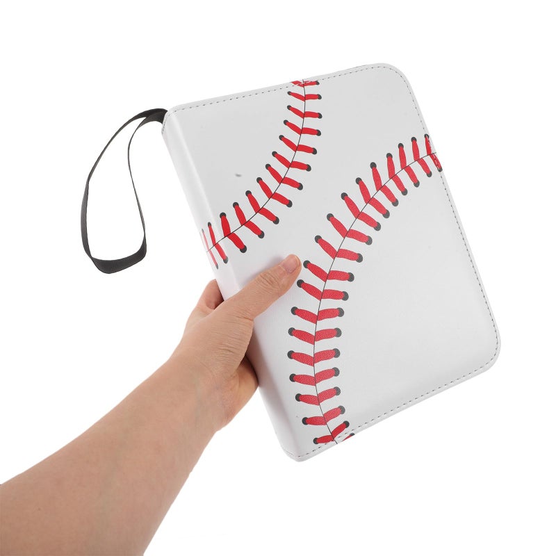 Black Baseball Card Binder with 4 Pocket Pages for Sports Cards Collection and Display - Image 5