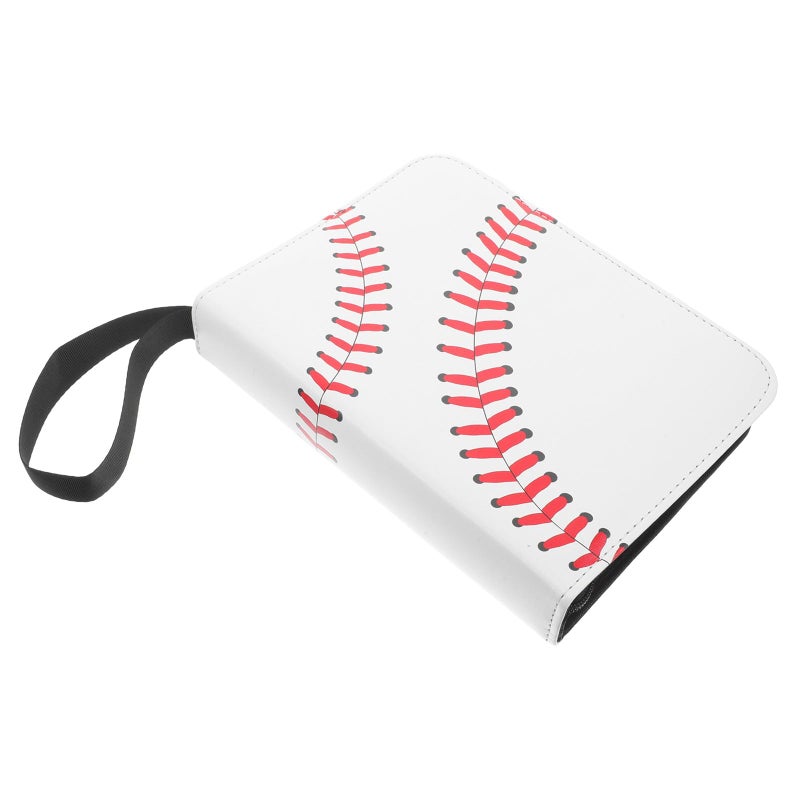 Black Baseball Card Binder with 4 Pocket Pages for Sports Cards Collection and Display - Image 2