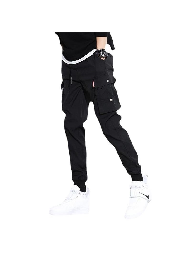 Generic - Men's Cargo Pants Casual Pants Loose Fit Ankle-Tied with Elastic Drawstring Suitable for Various Body Types Casual and Trendy - Image 1