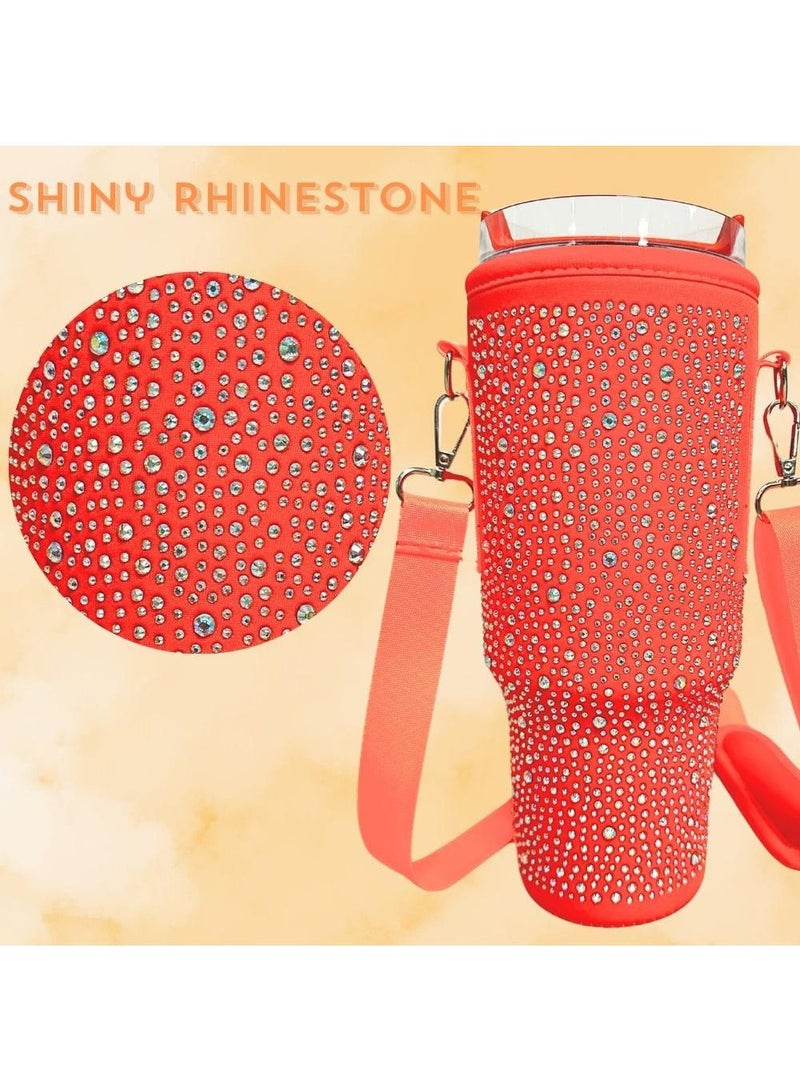 40oz Bucket Water Bottle Tote Bag - Stanley Cup Strap Bag with Adjustable Strap Personalized Accessories for Stanley Cup  - Image 1