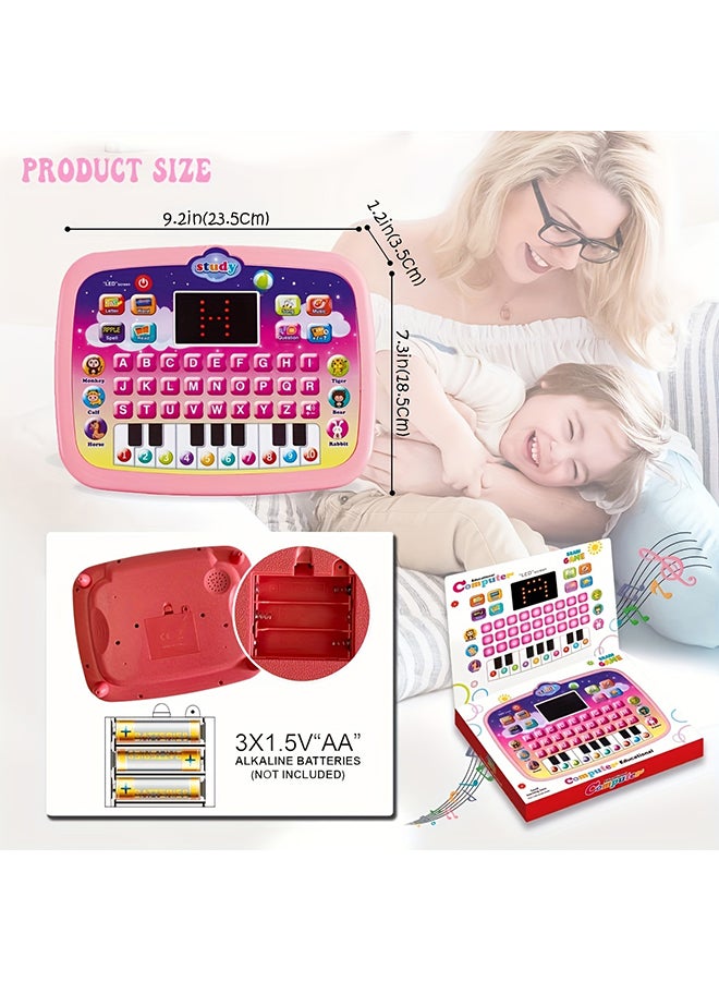 لوح تعليم الأطفال الصغار بشاشة LED لتعليم الأبجدية والأرقام والموسيقى والكلمات والرياضيات لعبة إلكترونية تفاعلية للتنمية المبكرة - Image 5