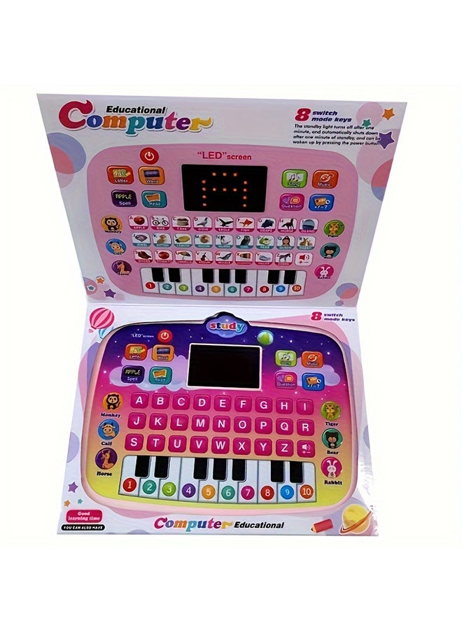 لوح تعليم الأطفال الصغار بشاشة LED لتعليم الأبجدية والأرقام والموسيقى والكلمات والرياضيات لعبة إلكترونية تفاعلية للتنمية المبكرة - Image 4