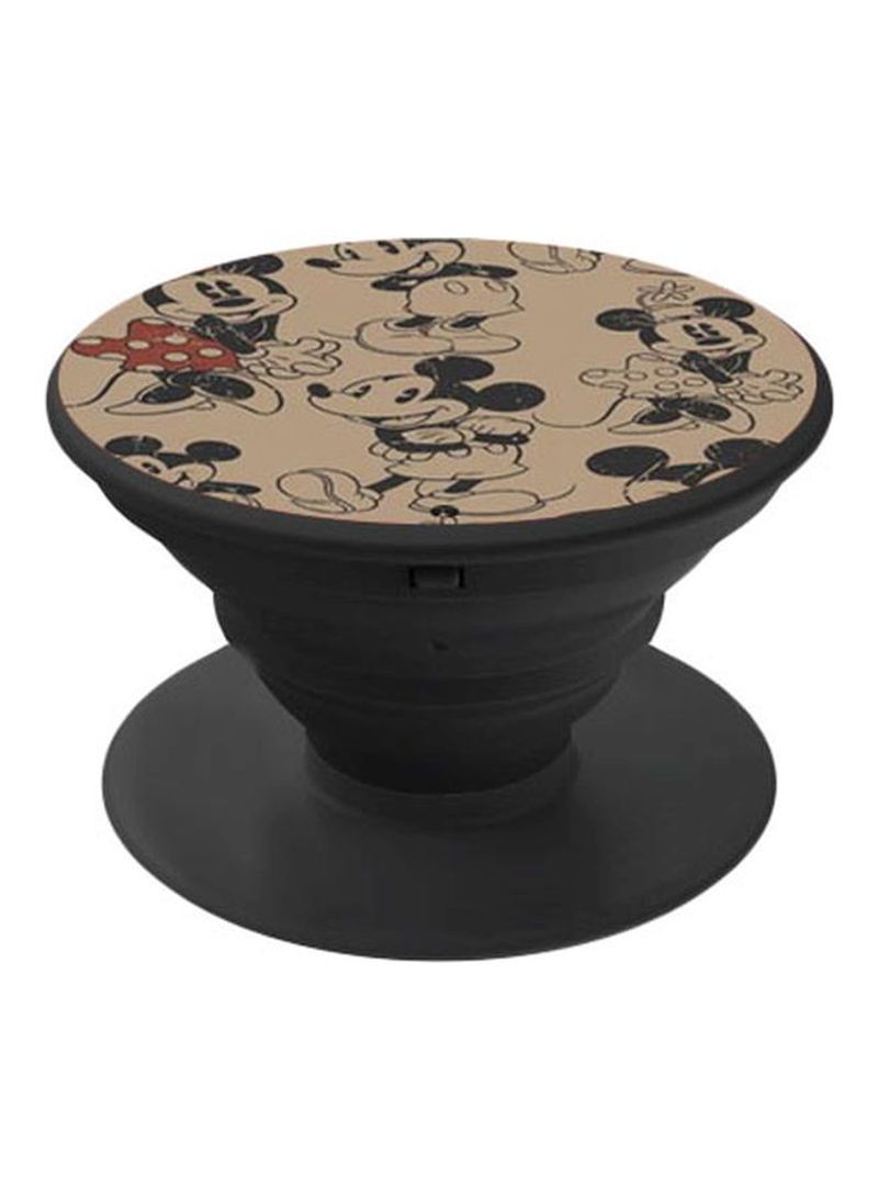RKN Printed Pop Socket Phone Grip Beige/Black/Red - Image 1
