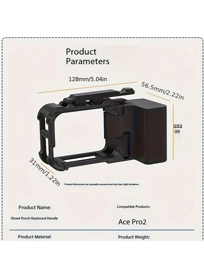 Plastic Quick Release Handle for Insta360 Ace Pro Camera Ergonomic Grip Secure Mounting - Image 3