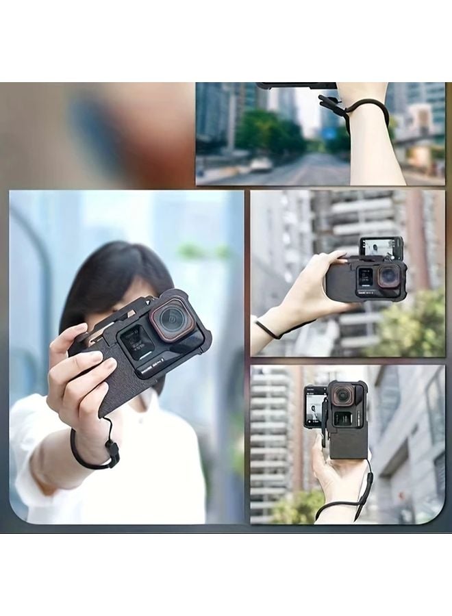 Plastic Quick Release Handle for Insta360 Ace Pro Camera Ergonomic Grip Secure Mounting - Image 2