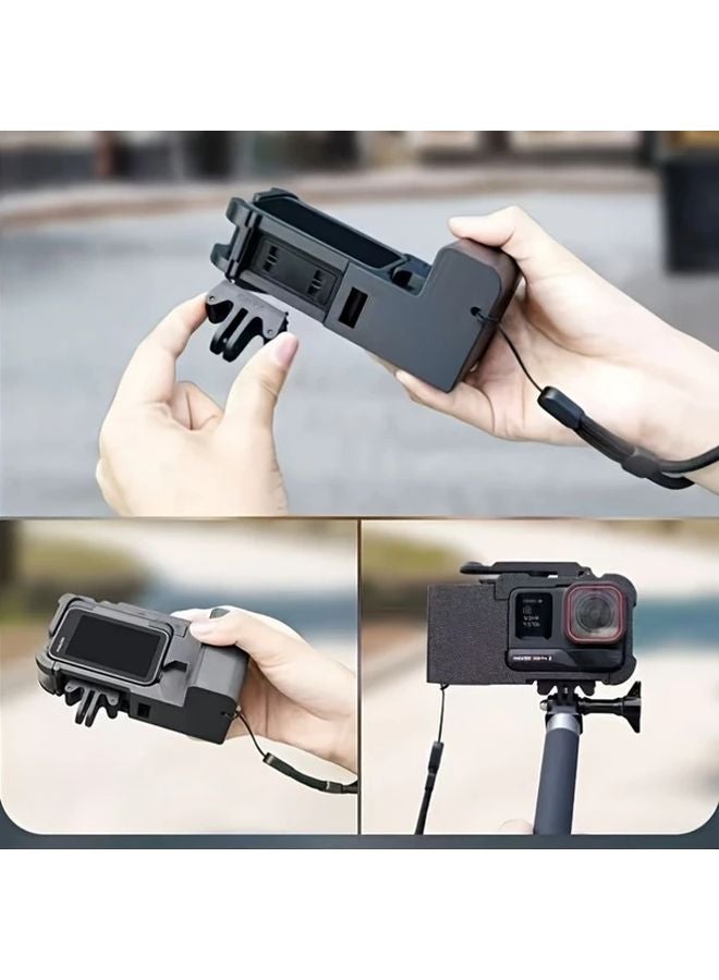 Plastic Quick Release Handle for Insta360 Ace Pro Camera Ergonomic Grip Secure Mounting - Image 5