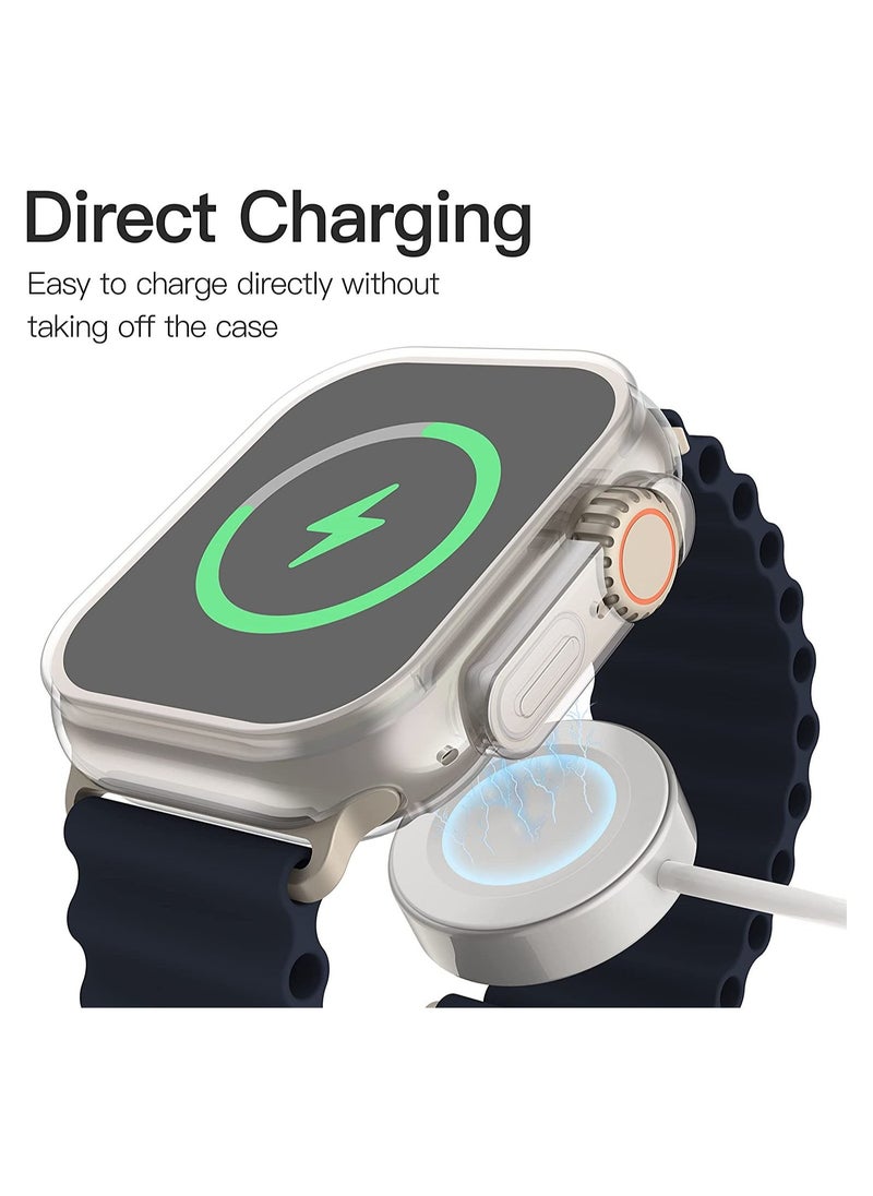 CATANES - Apple Watch Ultra 49mm Case Clear Soft Flexible TPU Full Screen Coverage Protective Transparent Bumper Cover - Image 1