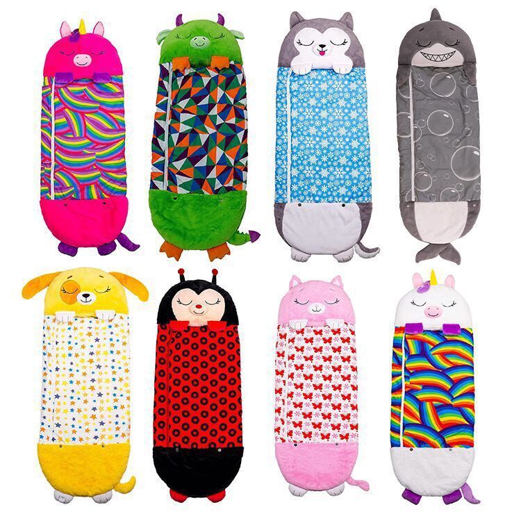 Cartoon Children'S Sleeping Bag Children'S Animal Pillow Sleeping Bag Folding Anti-Kick Quilt Children'S Sleeping Bag - Image 2