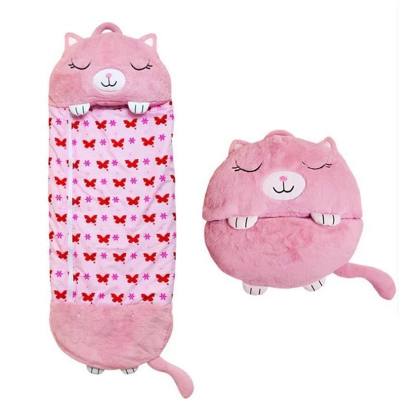 Cartoon Children'S Sleeping Bag Children'S Animal Pillow Sleeping Bag Folding Anti-Kick Quilt Children'S Sleeping Bag - Image 4