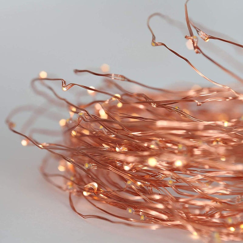 Lexton Lexton 5 Meter 50 LEDs LED Fairy String Lights USB Powered and 3 AA Battery Operated for Indoor Decorations Battery not Included Warm White Pack of 1 Standard Lex5mcopperUSBBattery  - Image 2