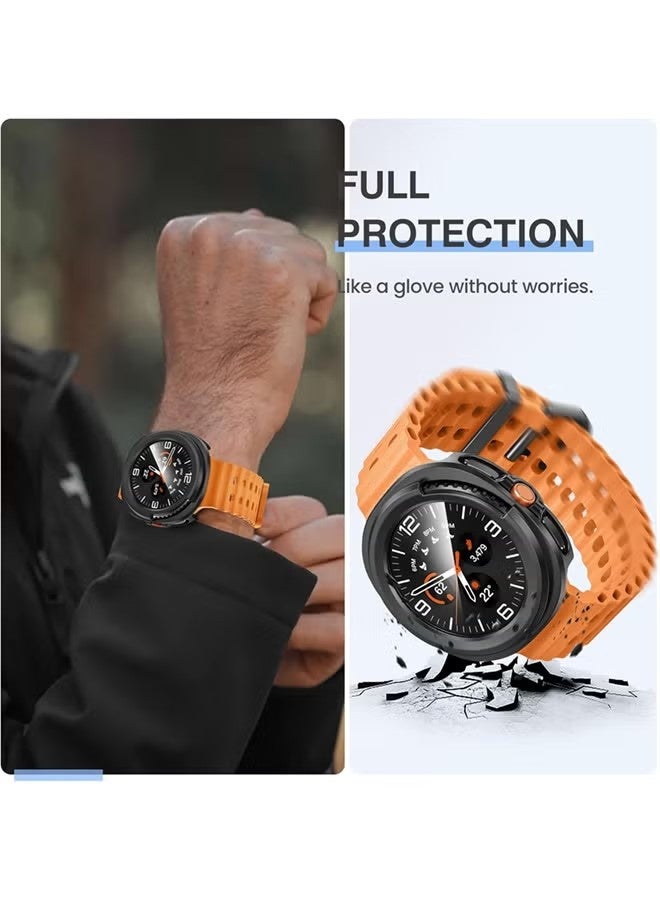 Samsung Galaxy Watch 8 Classic 2025 Screen Protector Case 46mm Accessories, Protective Face Cover, Hard Bumper Built-in Tempered Glass Film - Image 5