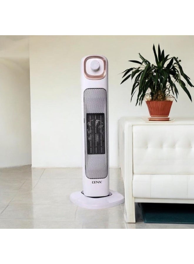 2000W Electric Room Heater, White - Powerful Electric Heater - Fast Heating, High Safety, Modern Design - Image 2