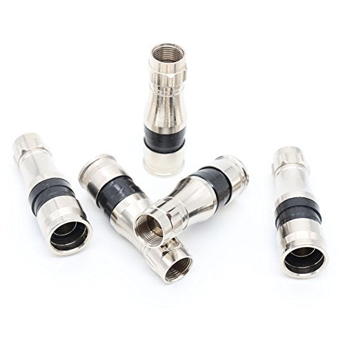ANHAN F Type RG11 Coax Cable Compression Fitting/Connector with Weather Seal O Ring 10PACK - Image 5