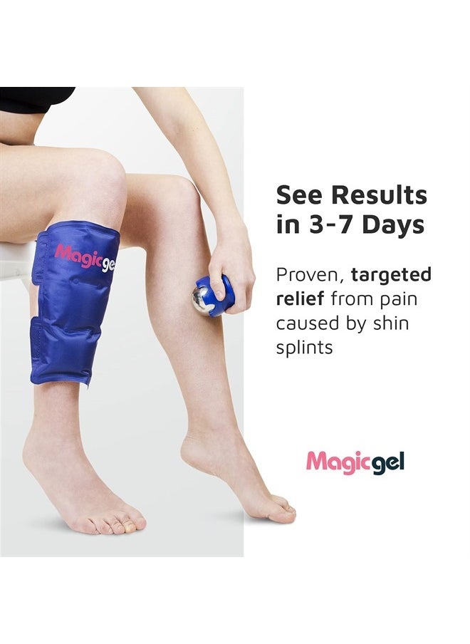 Magic Gel Shin Splint Relief: Hot & Cold Packs, Cryoball & Stretch Bands for Shin Splints | Hot & Cold Therapy for Leg Pain Relief | by Magic Gel  - Image 5