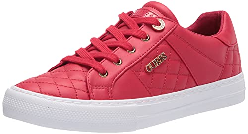 GUESS Womens Loven Sneaker, Red 610, 7 US - Image 5