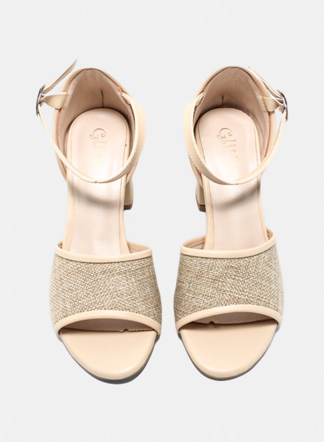 Glitter Glitter Women Sandals - Beige  - Image 3