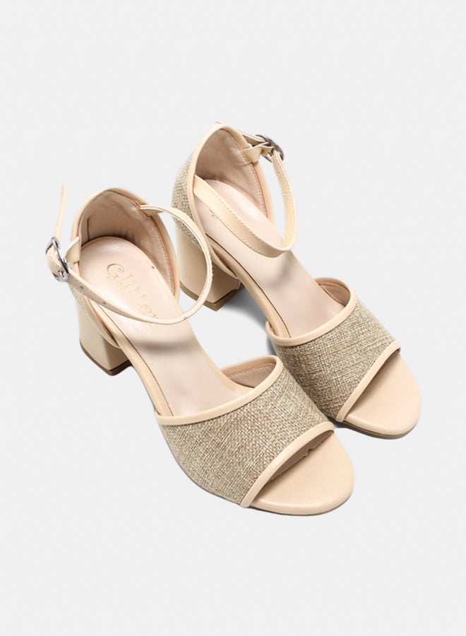 Glitter Glitter Women Sandals - Beige  - Image 1