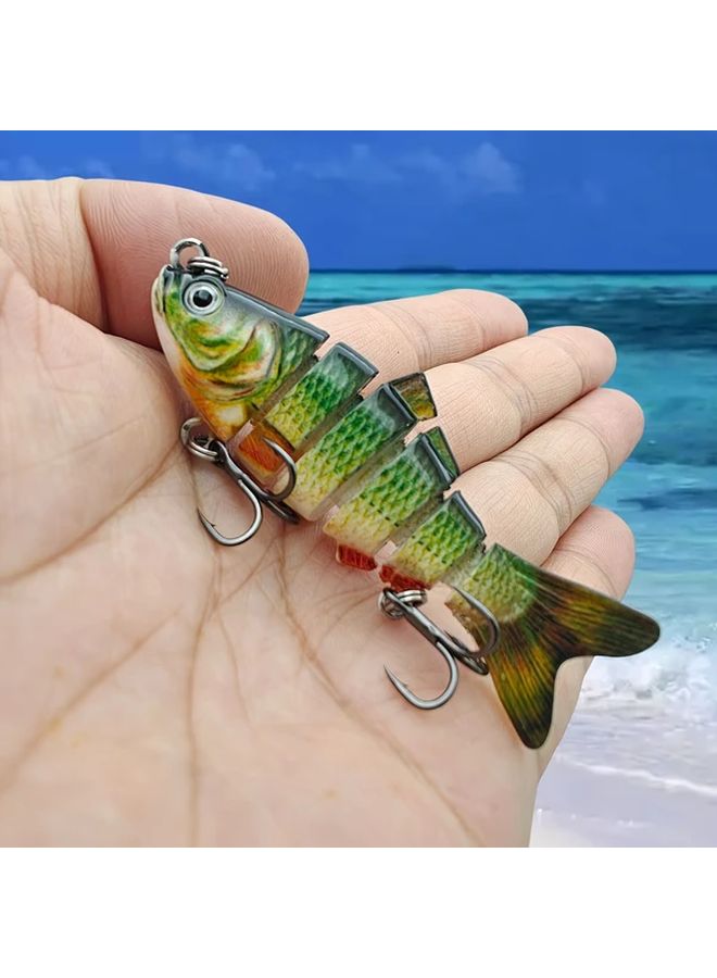2pcs Multi Section Slow Sinking Fishing Lures 8 3g Double Hooks Saltwater Freshwater - Image 3