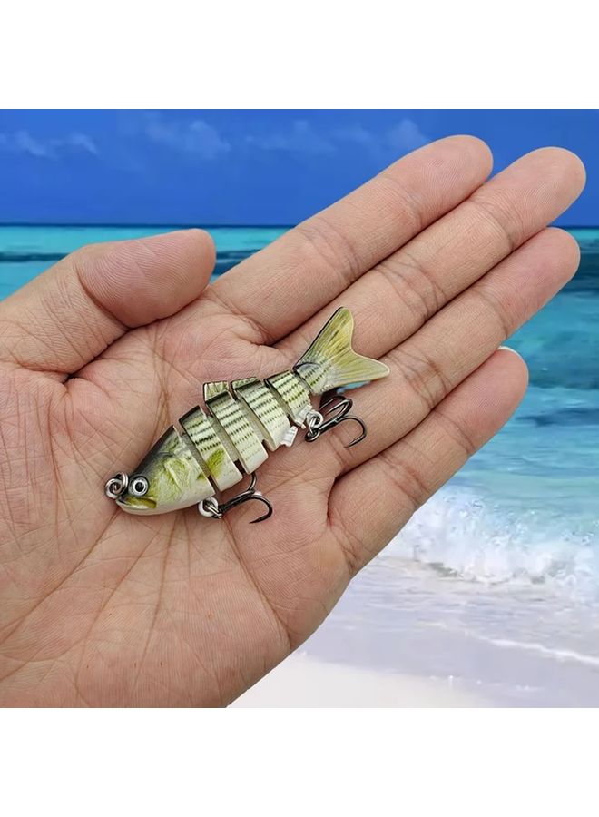 2pcs Multi Section Slow Sinking Fishing Lures 8 3g Double Hooks Saltwater Freshwater - Image 4
