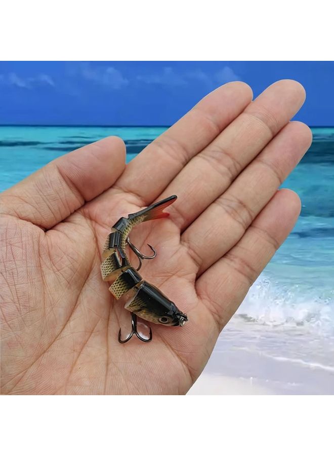 2pcs Multi Section Slow Sinking Fishing Lures 8 3g Double Hooks Saltwater Freshwater - Image 5