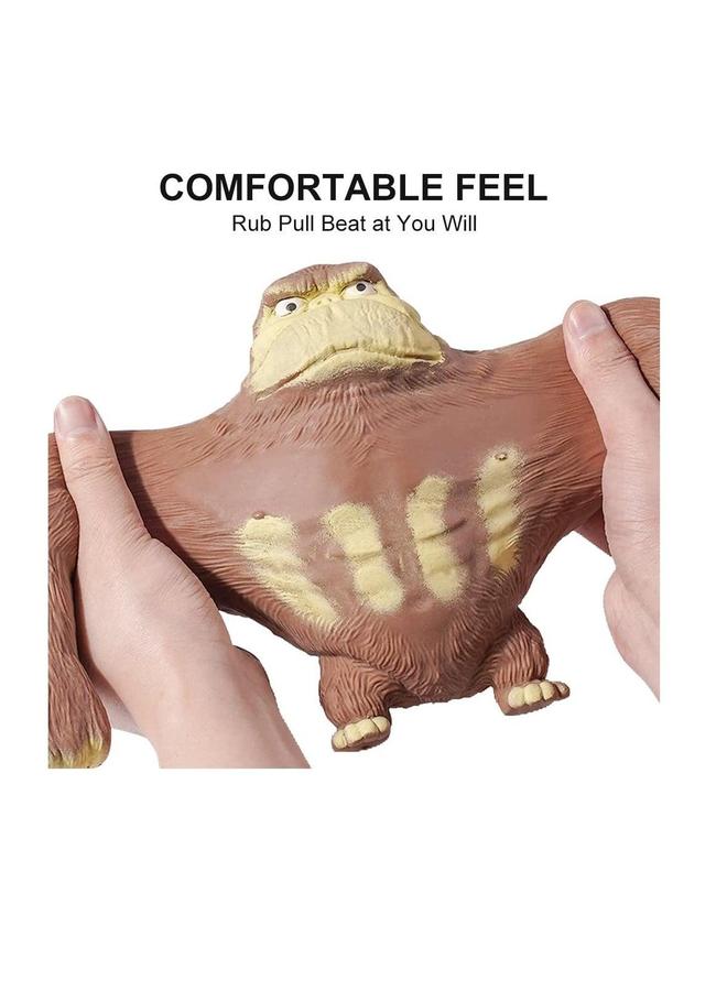 Squishy Monkey Decompress and Squeeze Stress Toy, Animal Styling Relief Stretchy Toys, Elastic Soft Fidget Gift for Children Adults Birthday  - Image 2