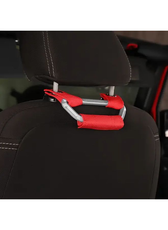 Black Car Seat Headrest Grab Pull Handle Bar Grip Strap - Image 5