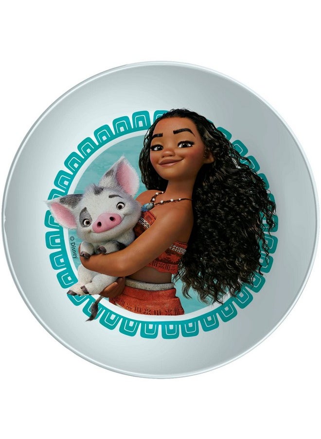 Zak Designs - Moana Dinnerware Set Includes Plate, Bowl, Water Bottle, And Utensil Tableware, Made Of Durable Material And Perfect For Kids (Moana And Maui, 5 Piece Set, Bpa Free) - Image 1