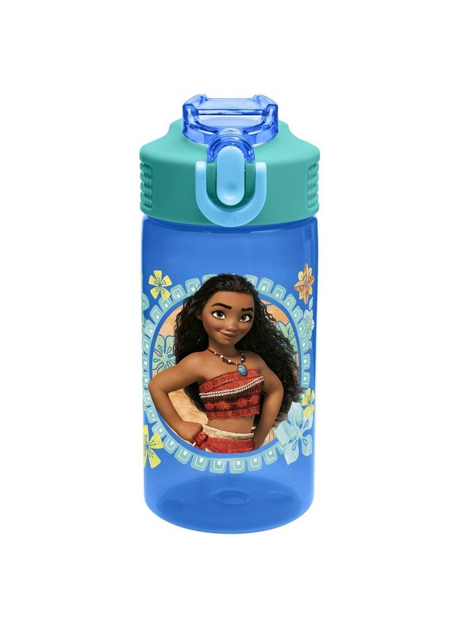 Zak Designs - Moana Dinnerware Set Includes Plate, Bowl, Water Bottle, And Utensil Tableware, Made Of Durable Material And Perfect For Kids (Moana And Maui, 5 Piece Set, Bpa Free) - Image 1