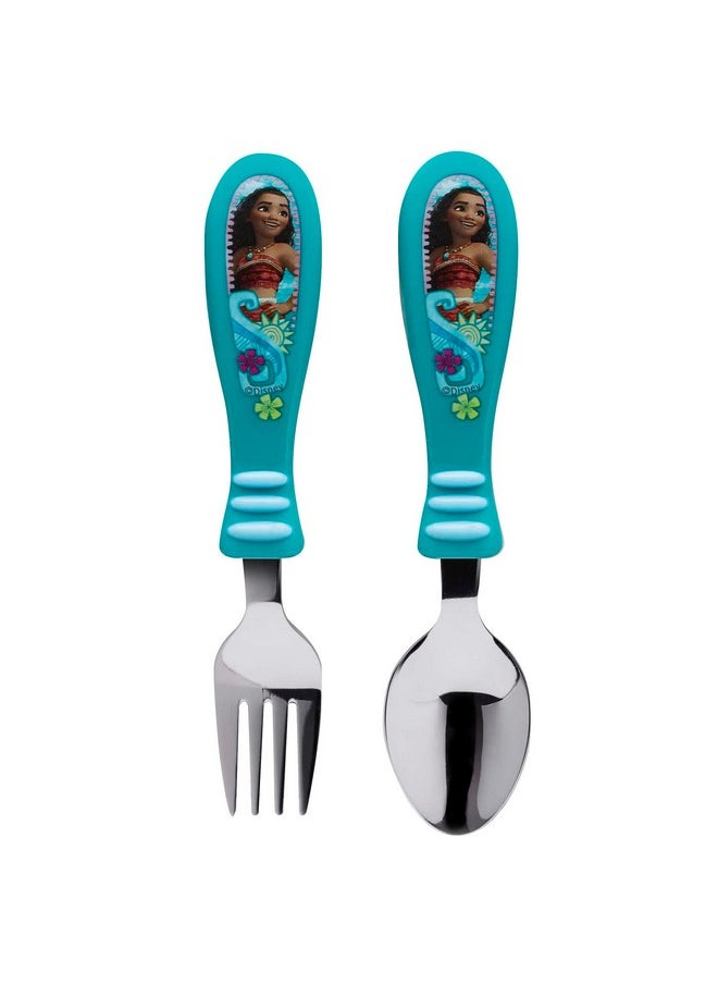 Zak Designs - Moana Dinnerware Set Includes Plate, Bowl, Water Bottle, And Utensil Tableware, Made Of Durable Material And Perfect For Kids (Moana And Maui, 5 Piece Set, Bpa Free) - Image 1