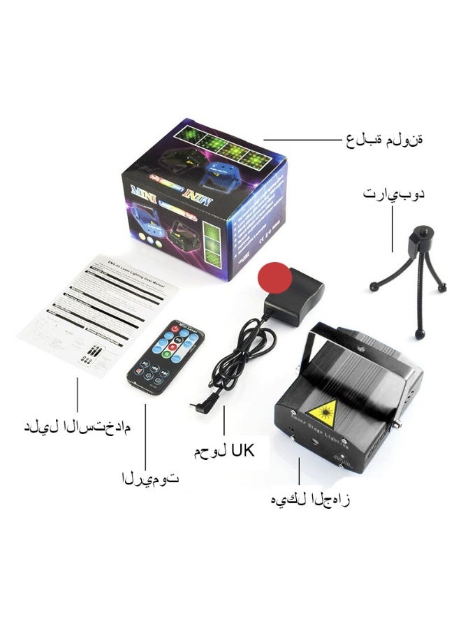 أضواء الليزر للدي جي من  أضواء حفلات ديسكو متزامنة مع الصوت لتزيين الكريسماس والفعاليات - Image 3