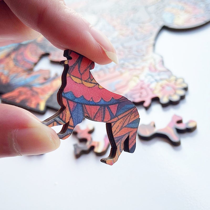 Factory Spot Wooden Animal Puzzle Shaped Irregular Wooden 3D Toys - Image 4