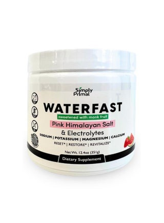 Simply Primal Waterfast Monk Fruit Keto Electrolyte Powder For Fasting And Hydration- Strawberry Watermelon Flavor | Pink Himalayan Salt (Sodium), Potassium, Magnesium, Calcium | Sugar Free - pzsku/ZB6D9F5B3BA2941DFA704Z/45/_/1728312868/dd711147-d409-4222-ae3b-849643555299