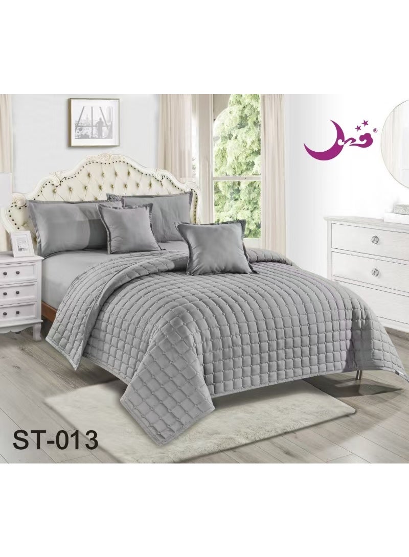 Moon Single Bed Comforter Set – 4-Piece Microfiber Bedding Set (1 Comforter + 1 Fitted Bed Sheet + 2 Decorative Pillow Covers) – Suitable for 120×200 cm Bed - Image 4