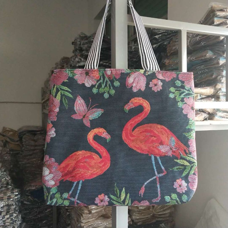 Harajuku Style Jacquard Canvas Bag, Artistic Large-Capacity Shoulder Bag, Linen Trendy Cool Ethnic Style Women'S Bag - Image 1