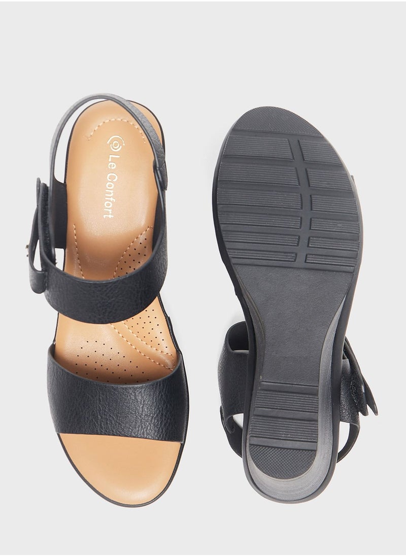 Le Confort - Multi Strap Wedge Sandals - Image 1