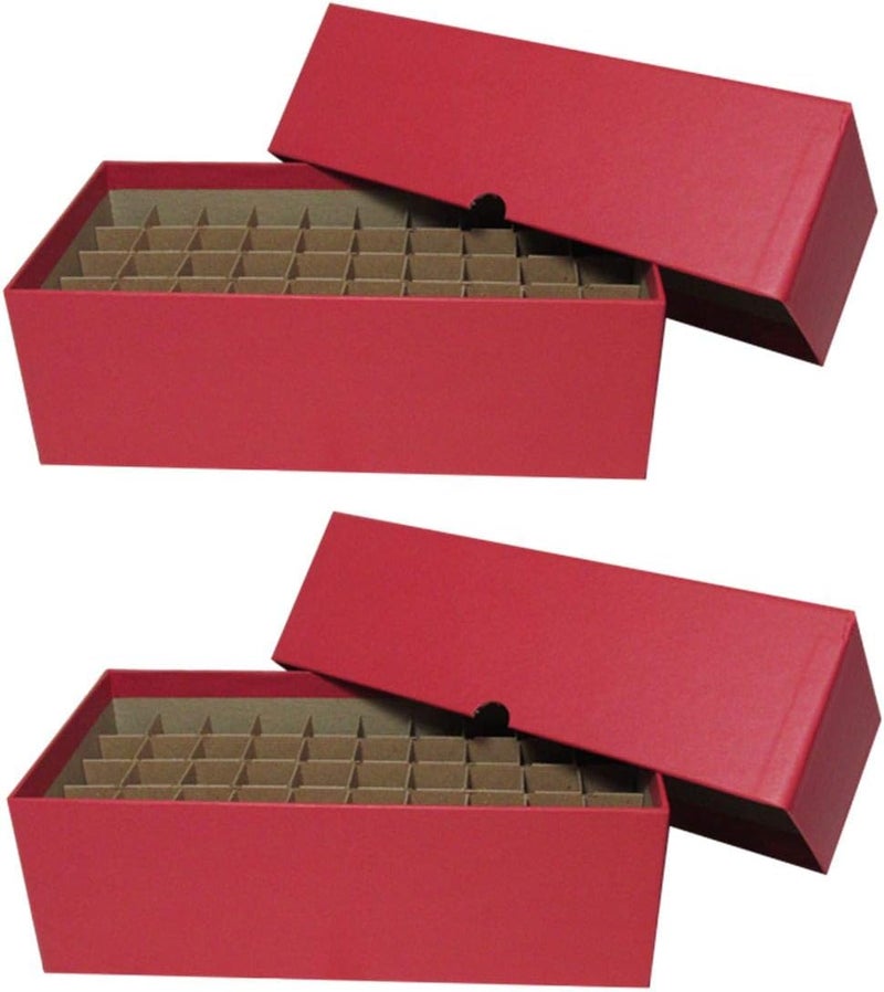 Coin Roll Box for 50 Rolls or Tubes of Cents by Two Pack