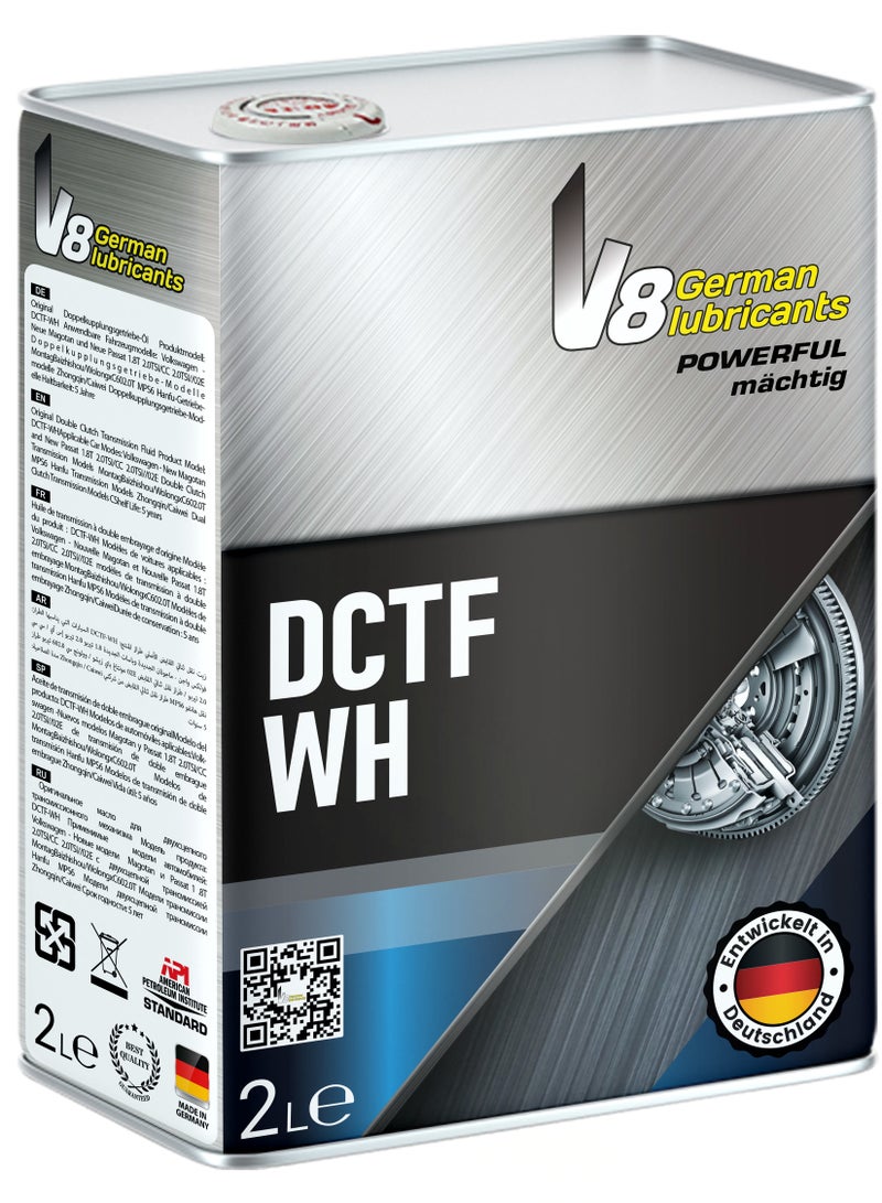 V8 German Lubricants DCTF WH – High-Performance Dual-Clutch Transmission Fluid for Smooth Shifting & Efficiency (2L)