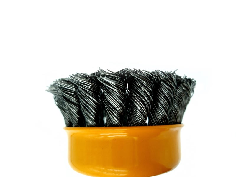 S-ZONE SZONE® Angle Grinder Wire Cup Brush Suitable For Steel, Cast steel, Dia: 3 Inch , Thread: M10x1.5, Wire dia: 0.5mm, Wire length: 23mm (assorted color) - Image 4