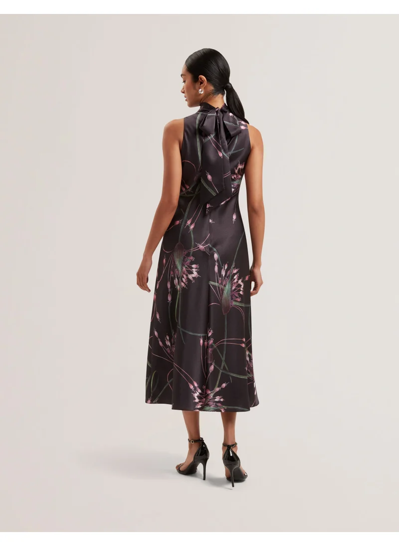 Ted Baker Printed Cowl Neck Dress