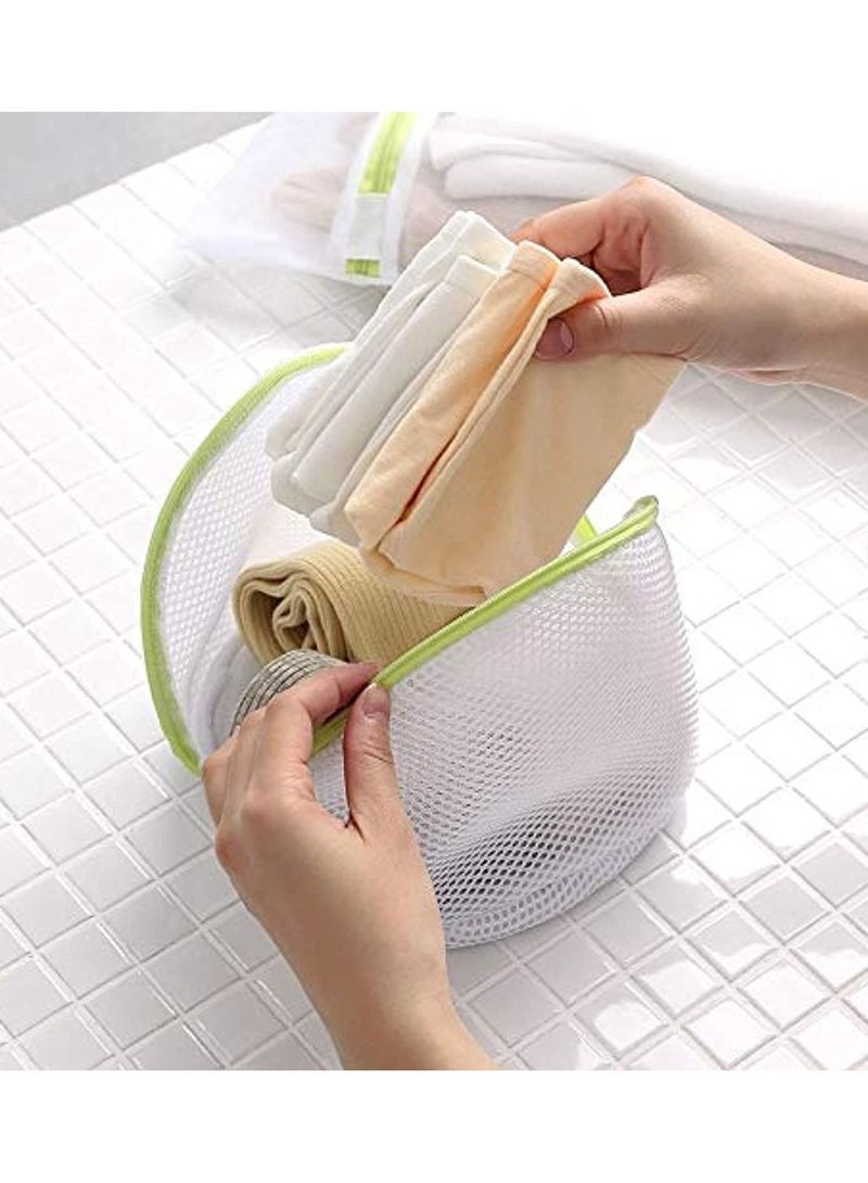 Drawstring Underwear Products Laundry Bags Useful Mesh Net Wash Bag Zipper Laundry Bag (6Pcs) - Image 5
