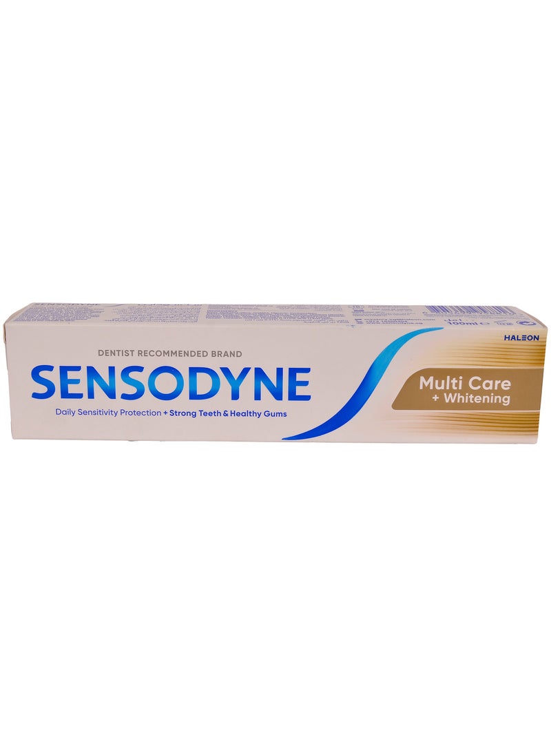 Sensodyne - Sensodyne Toothpaste Multi-Care + Whitening, 100 ml,Multicolor - Image 1