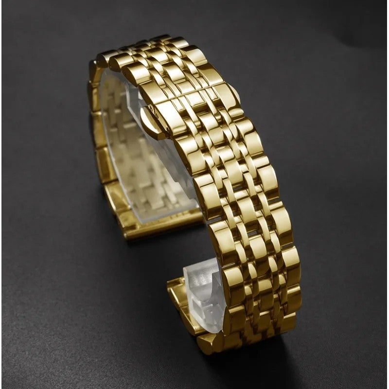 Bluejw Solid Stainless Steel Watch Band - Metal Link Straps Bracelet Clock Replacement Watchband for Men Women - Image 4
