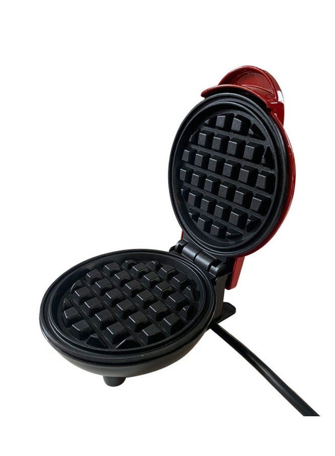 Mini Waffle Maker Waffle Home Kids Breakfast Maker Portable Electric Baking Pan - Image 2