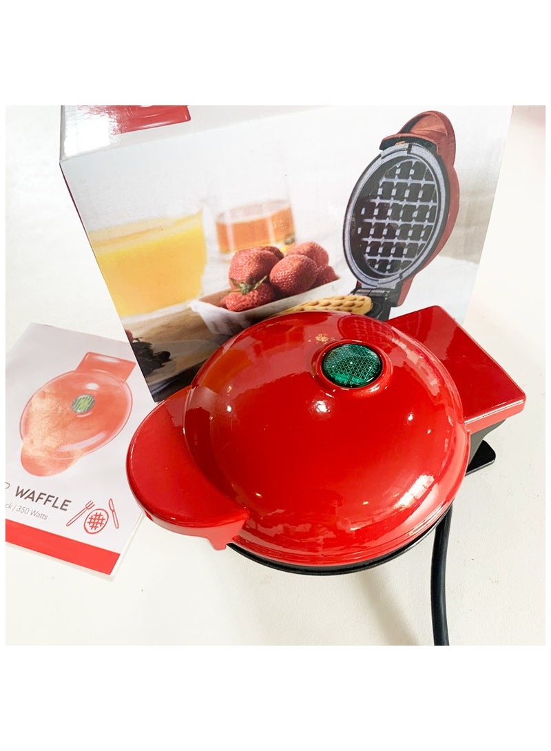 Mini Waffle Maker Waffle Home Kids Breakfast Maker Portable Electric Baking Pan - Image 3