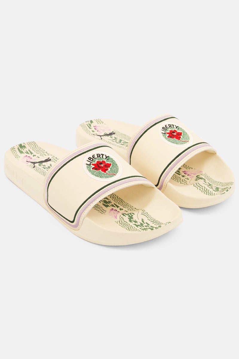 PUMA Puma x Liberty Women Leadcat 2 F Slip On Embroidered Slipper, Beige - Image 1